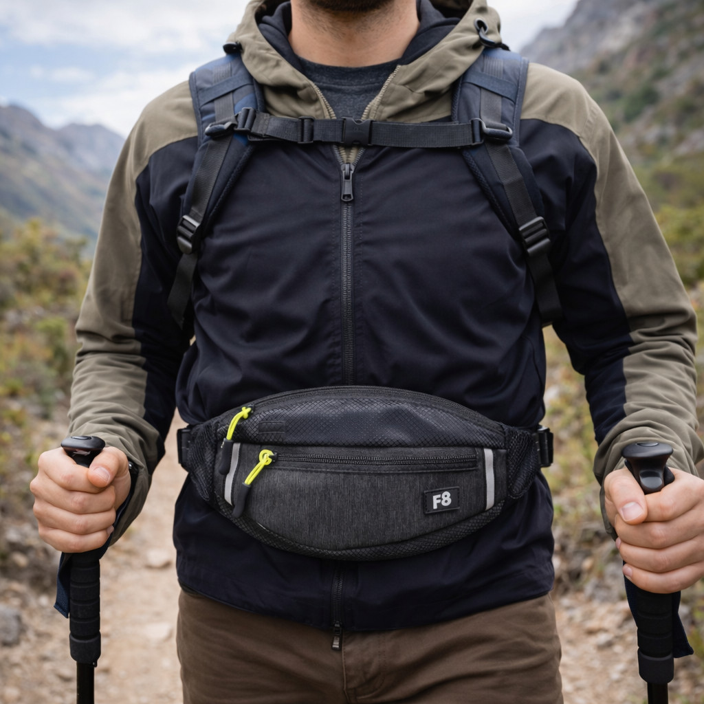 Waist Fanny Pack Money Belt Waterproof Running Outdoor Hiking Ripstop Travel Bag