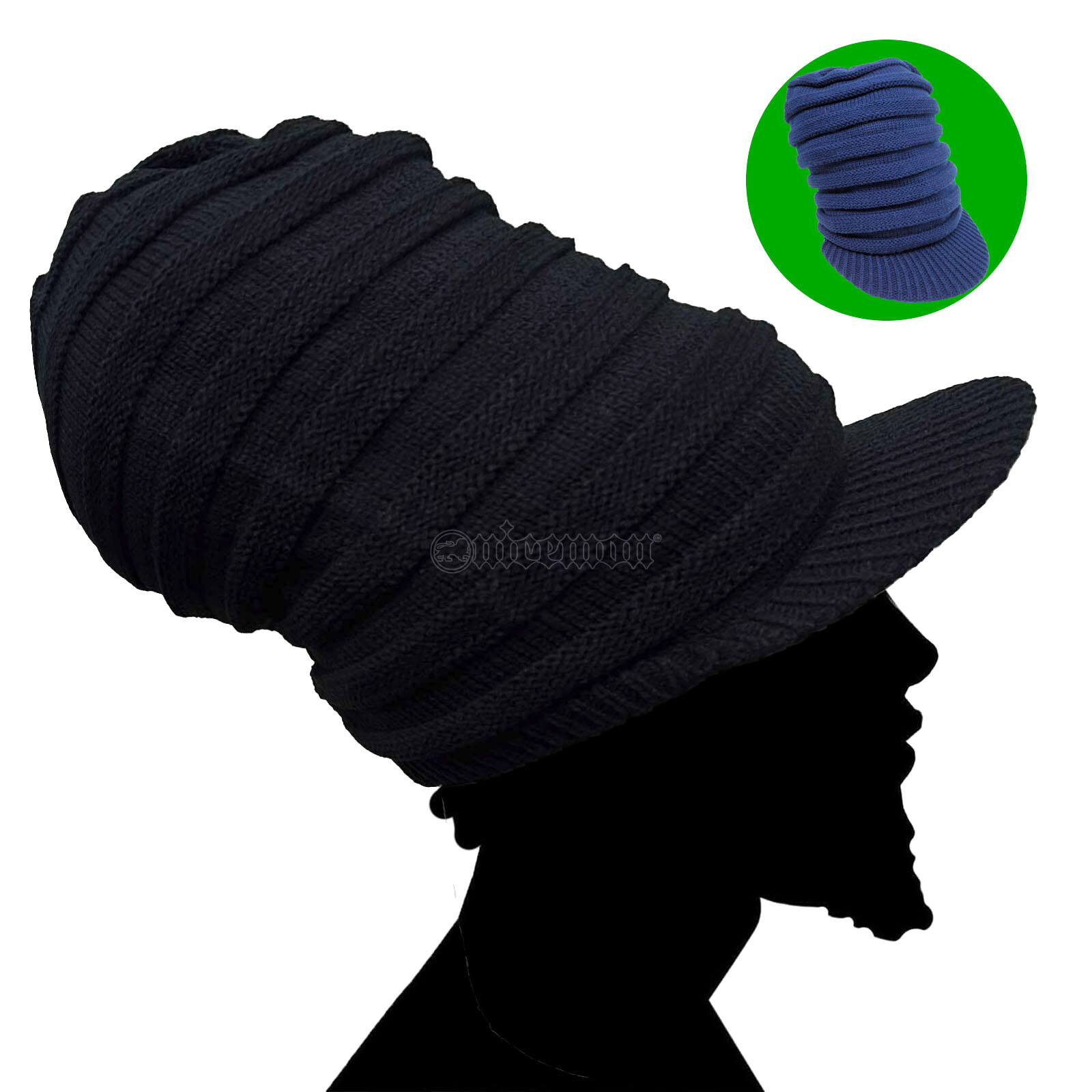Dreadlocks Jumbo Tube Tall Hat Cap Rasta Roots Reggae Peak Crown Marley XL/XXL