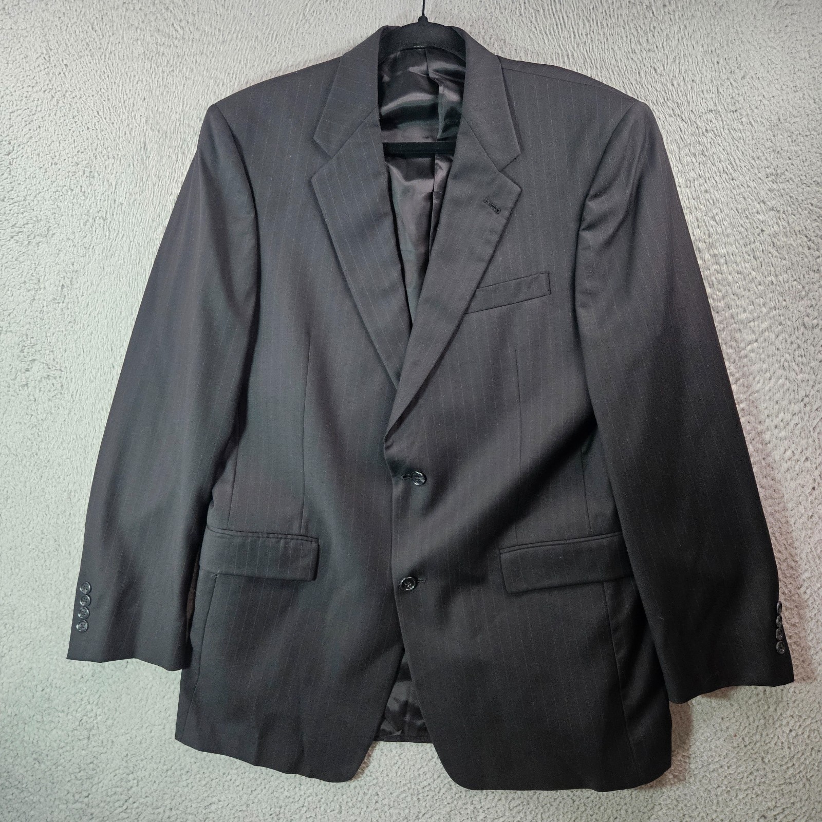 Hart Schaffner & Marx 42L 2PC Suit Blazer Men Pants 36 x 33 Gold Trumpeter Gray