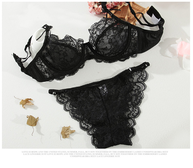 Large Size Big Cup Underwear Lovely Ladies Bra And Panties Set 32-38 BC Bra Lot