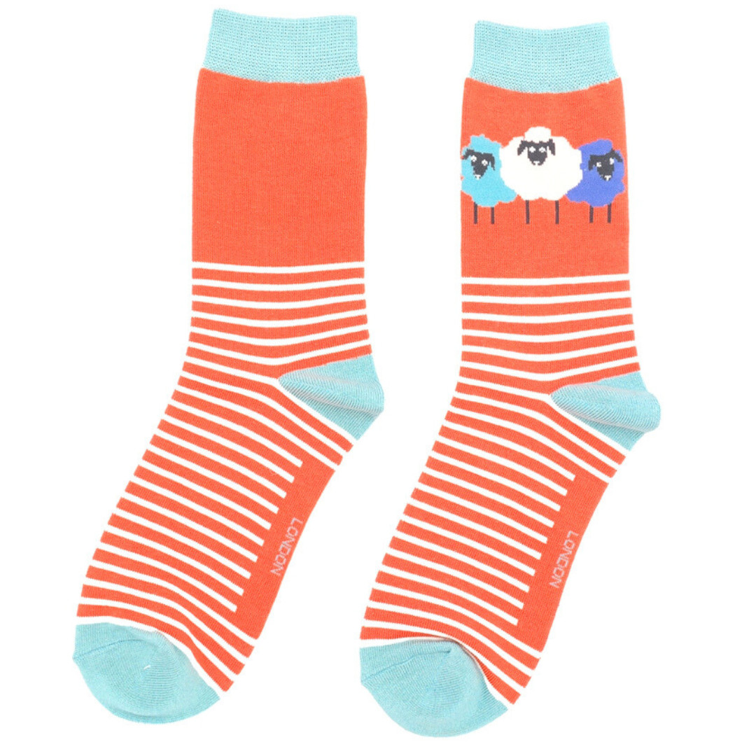 Women’s Sheep Designs Bamboo Socks One Size Choice of Patterns & Colours