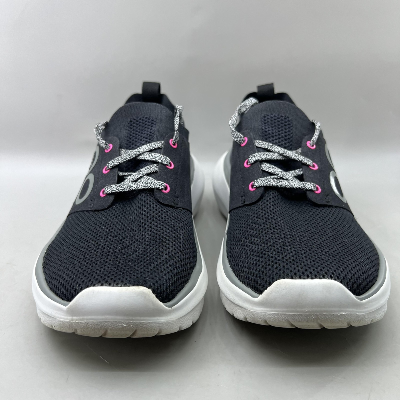 OOFOS OOmy Stride Recovery Shoes Women Size 7.5 U Black Mesh Comfort Sneakers