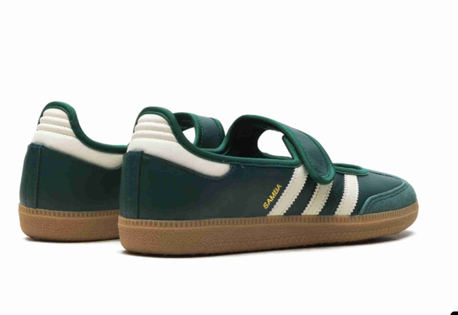 adidas Womens Samba Jane Collegiate Green Gum JR7340 Ship Now
