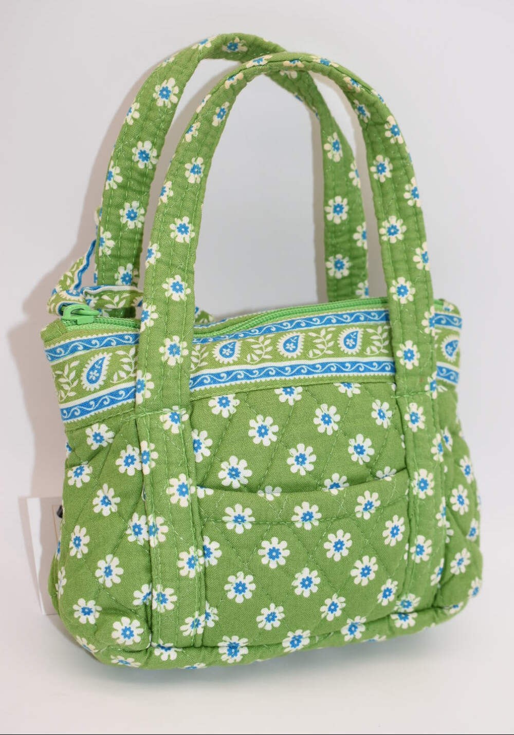 Vera Bradley Little Bitty Betsy Bag in “Apple Green” Pattern