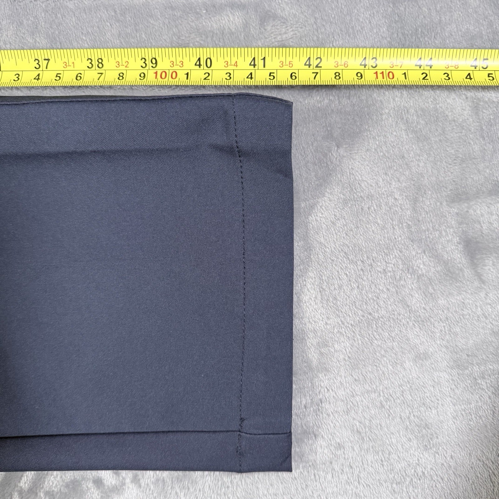 Greg Norman Mens 36×30 Blue Tech Stretch Golf Pants Flat Front Slacks Hemmed 32