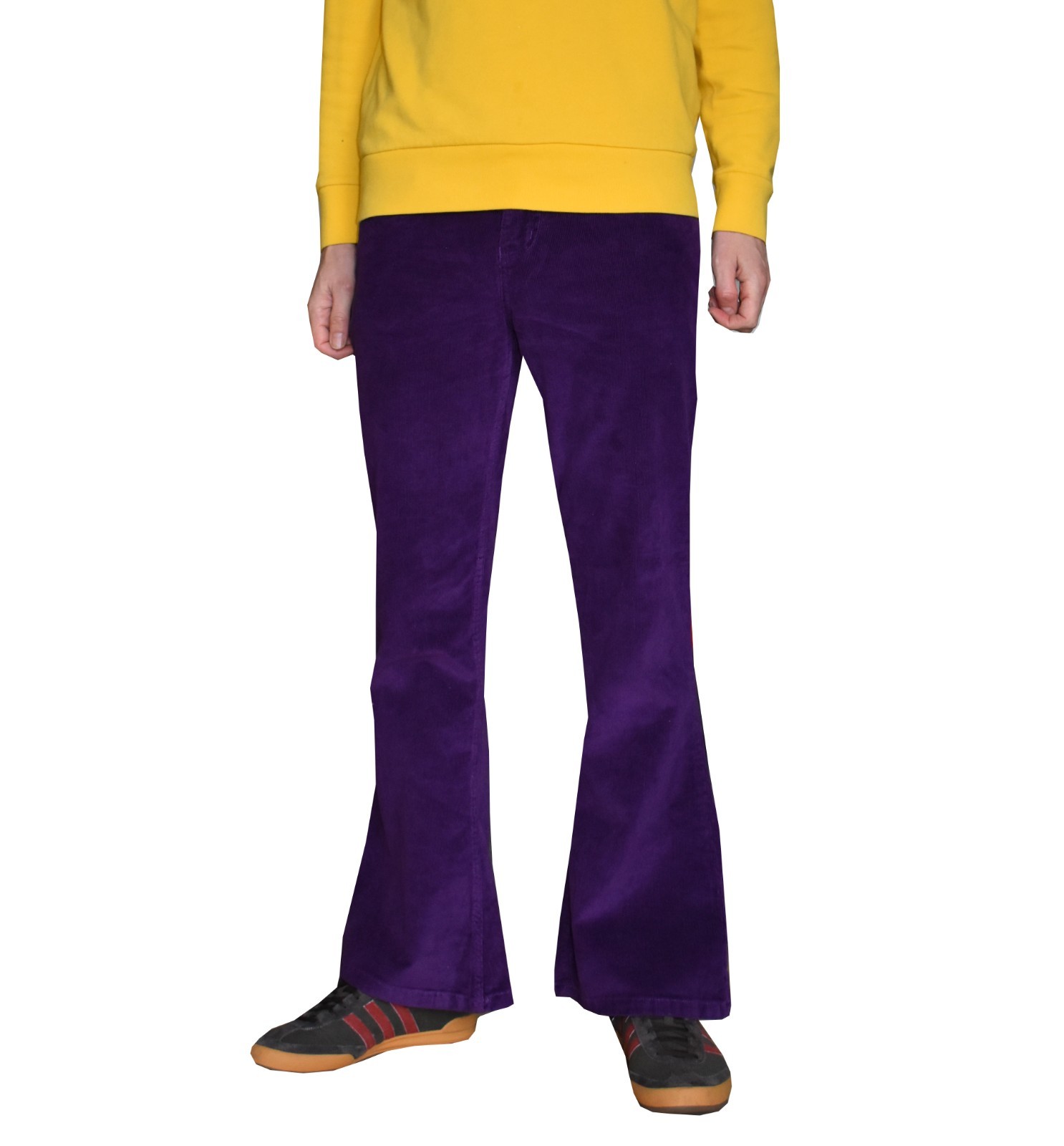 Men’s Bell Bottoms Flared Pants – Retro Corduroy Flares – 60s 70s Hippie Mod