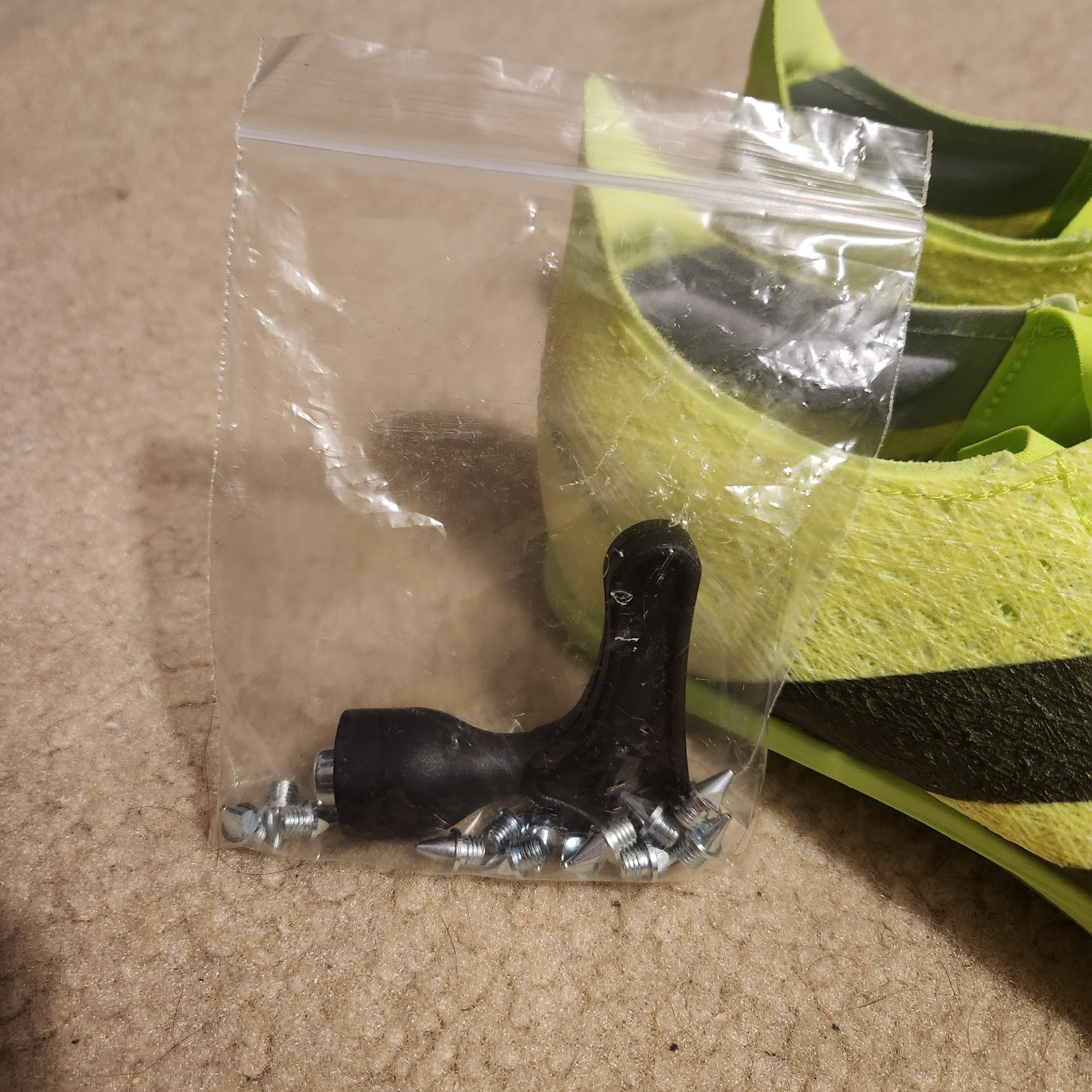 adidas Mens Cleats Size 9.5 Adizero Prime SP 3 Strung Lucid Lemon Black IH5800