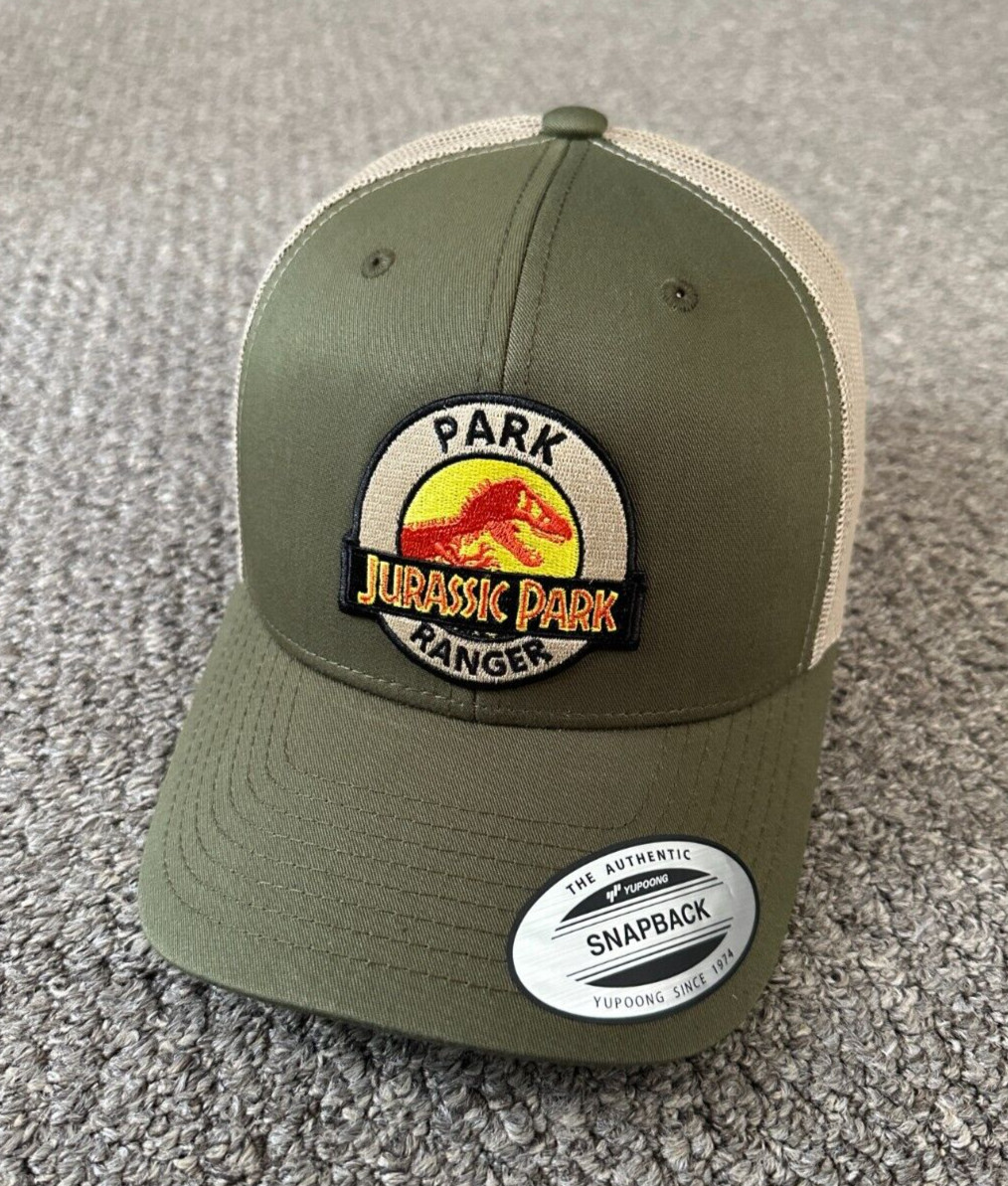 Jurassic Park Hat Park Ranger SnapBack Trucker Dad Cap Handcrafted from Florida