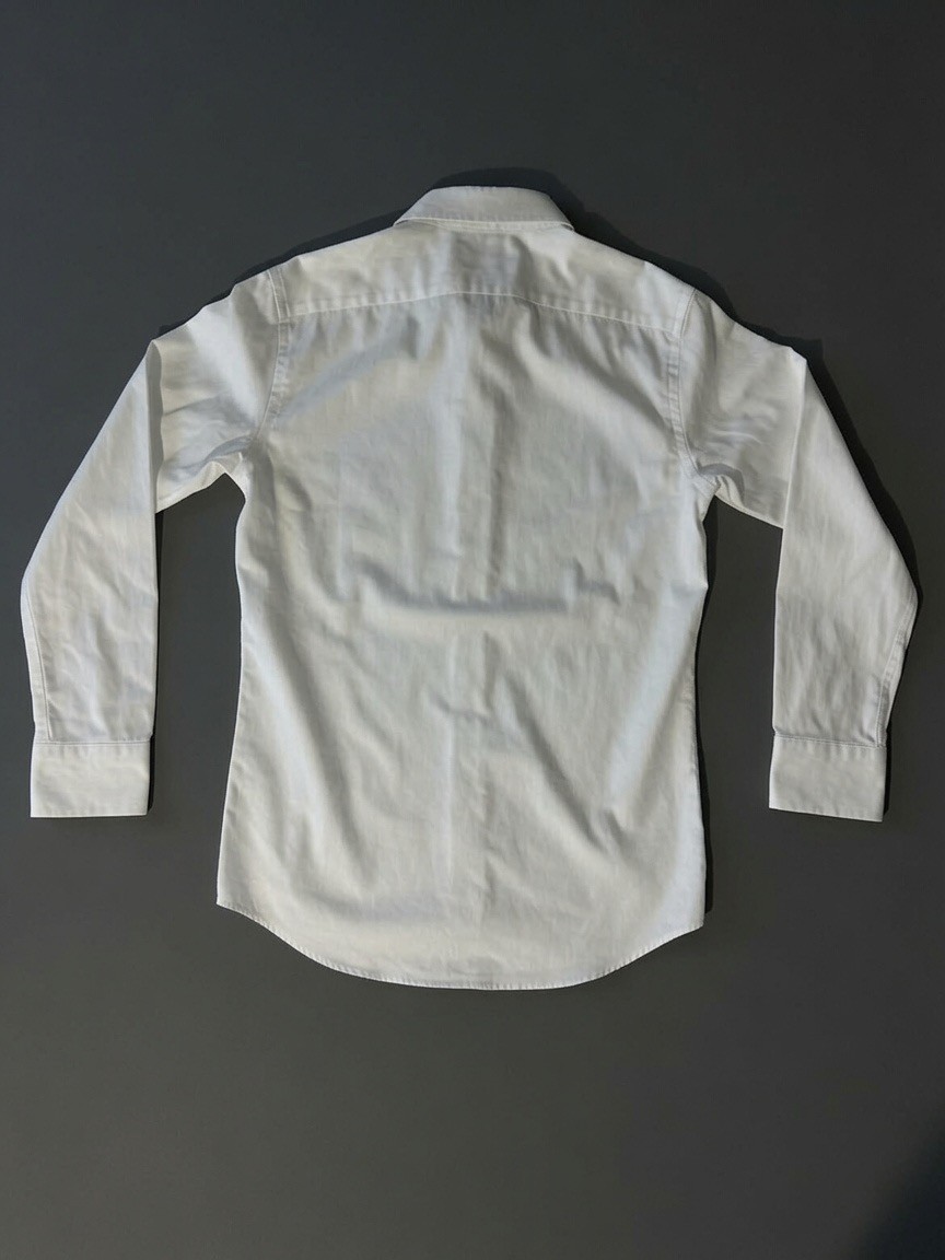 Banana Republic Monogram Slim White Dress Shirt Mens 14-14.5 32/33