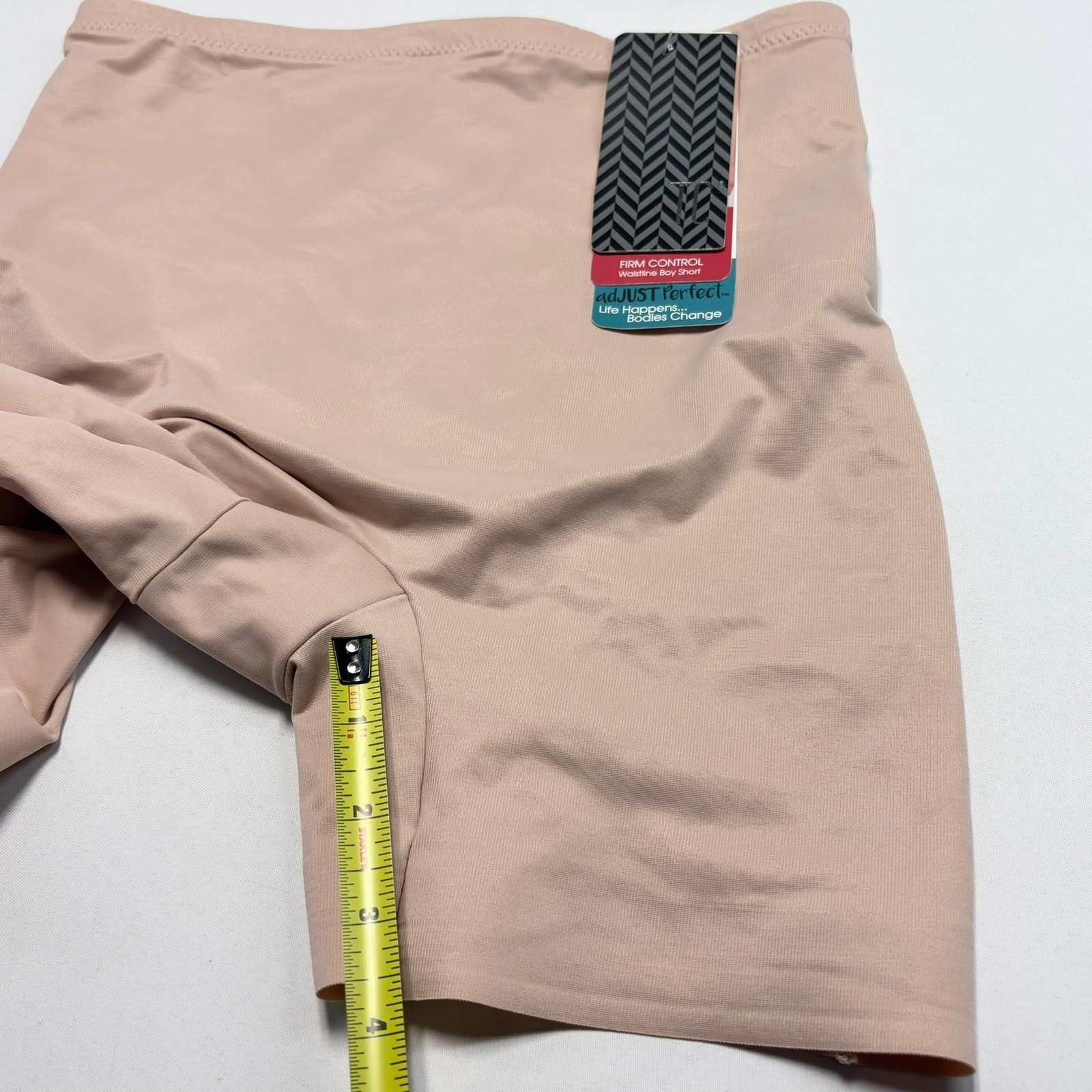 TC Fine Intimates adJUST Perfect Boyshort Medium Warm Beige NWT Shapewear