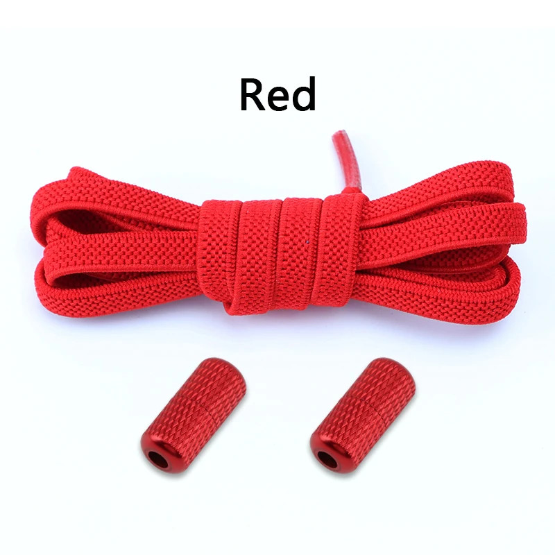 1Pair Elastic laces Sneakers Flats No tie Shoelace Sports Stretchy lazy Shoelace