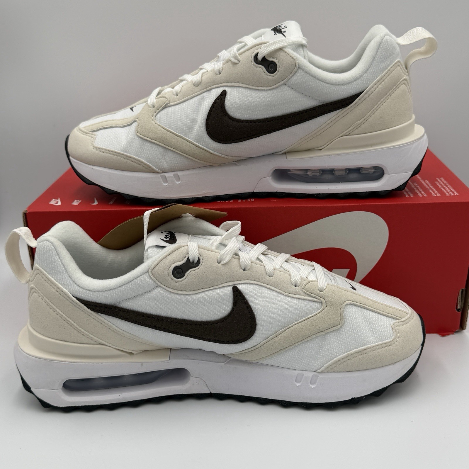 Nike Air Max Dawn White /Baroque Brown DC4068-102 Women’s Size 9 Sneakers