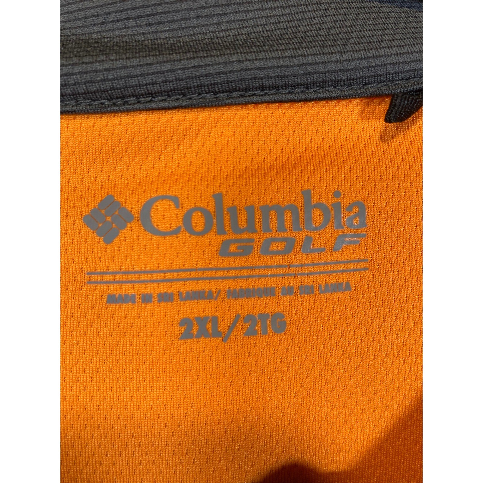 Columbia Golf Mens Orange Omni-Wick Shotgun 1/4 Zip Pullover 2XL 16S60ML