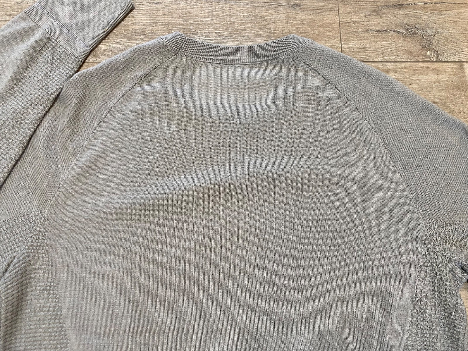 Puma X Porsche Design Wool Sweater Pullover Mens M Gray Crewneck Long Sleeve