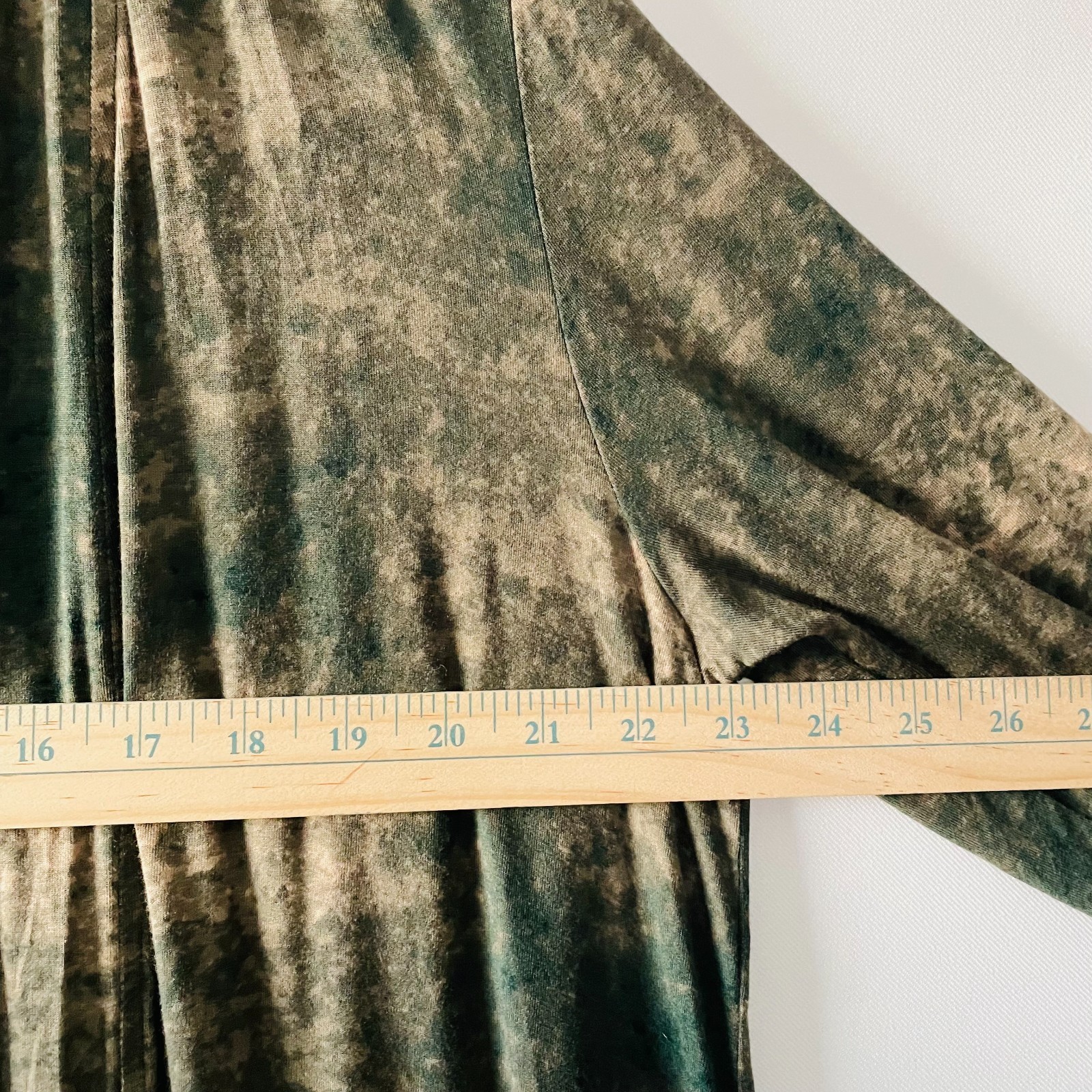 Logo Layers Womens Green Open Front Abstract Textured Knit Cardigan Size Large