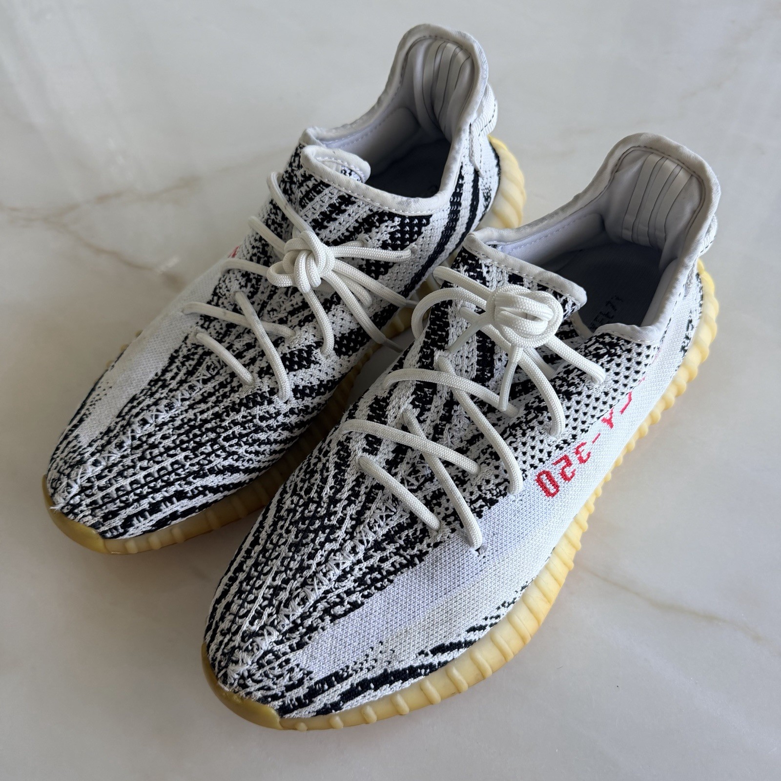 Adidas Yeezy Boost 350 V2 Zebra CP9654 US Size 11.5 White/Black Sneaker