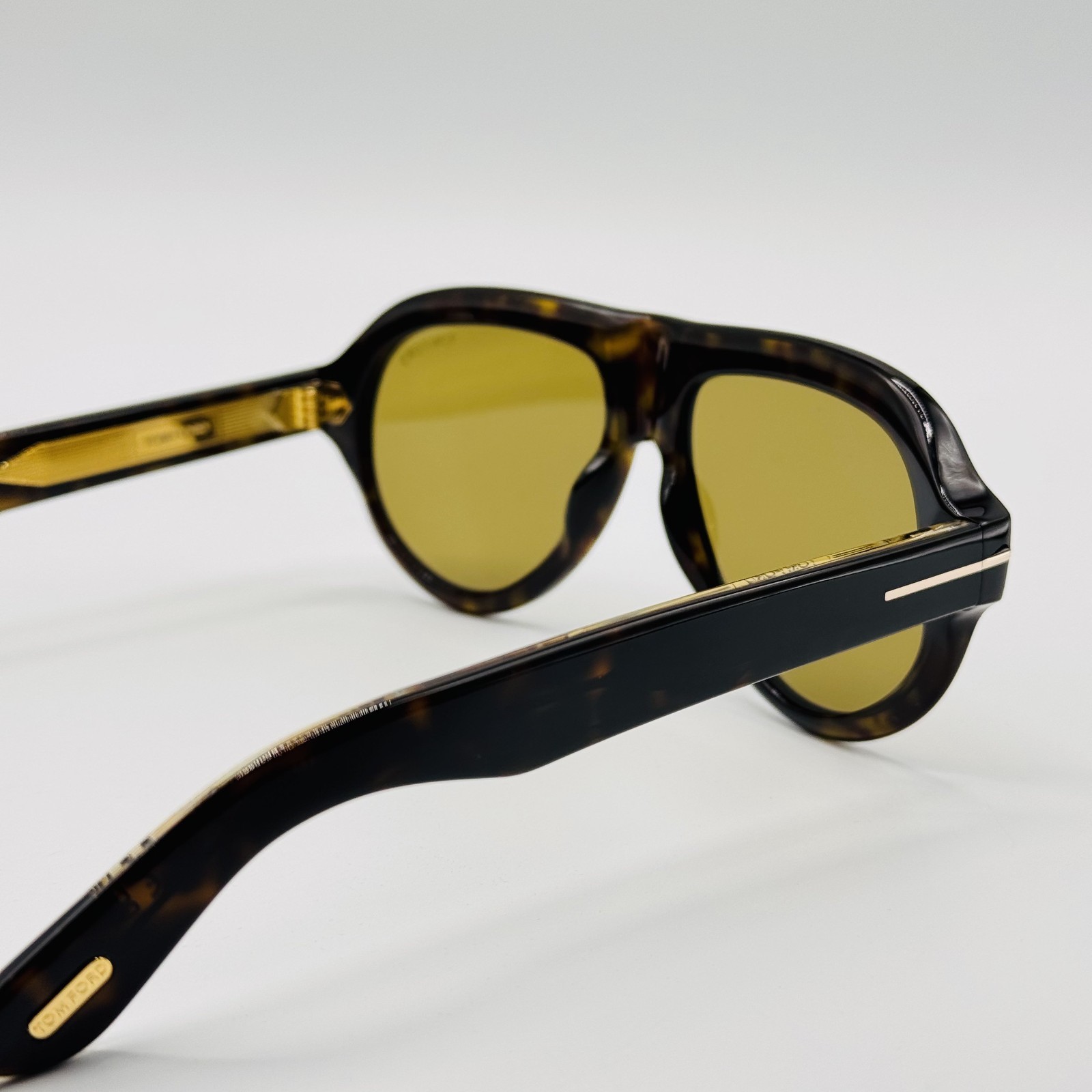 Tom Ford Sunglasses Icon FT1225 52N Havana Brown Pilot Brown Lens 59mm New