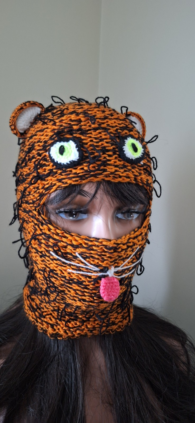 Bear Balaclava Hat with Ears – Handmade Ski Mask – Cute Costume Hood