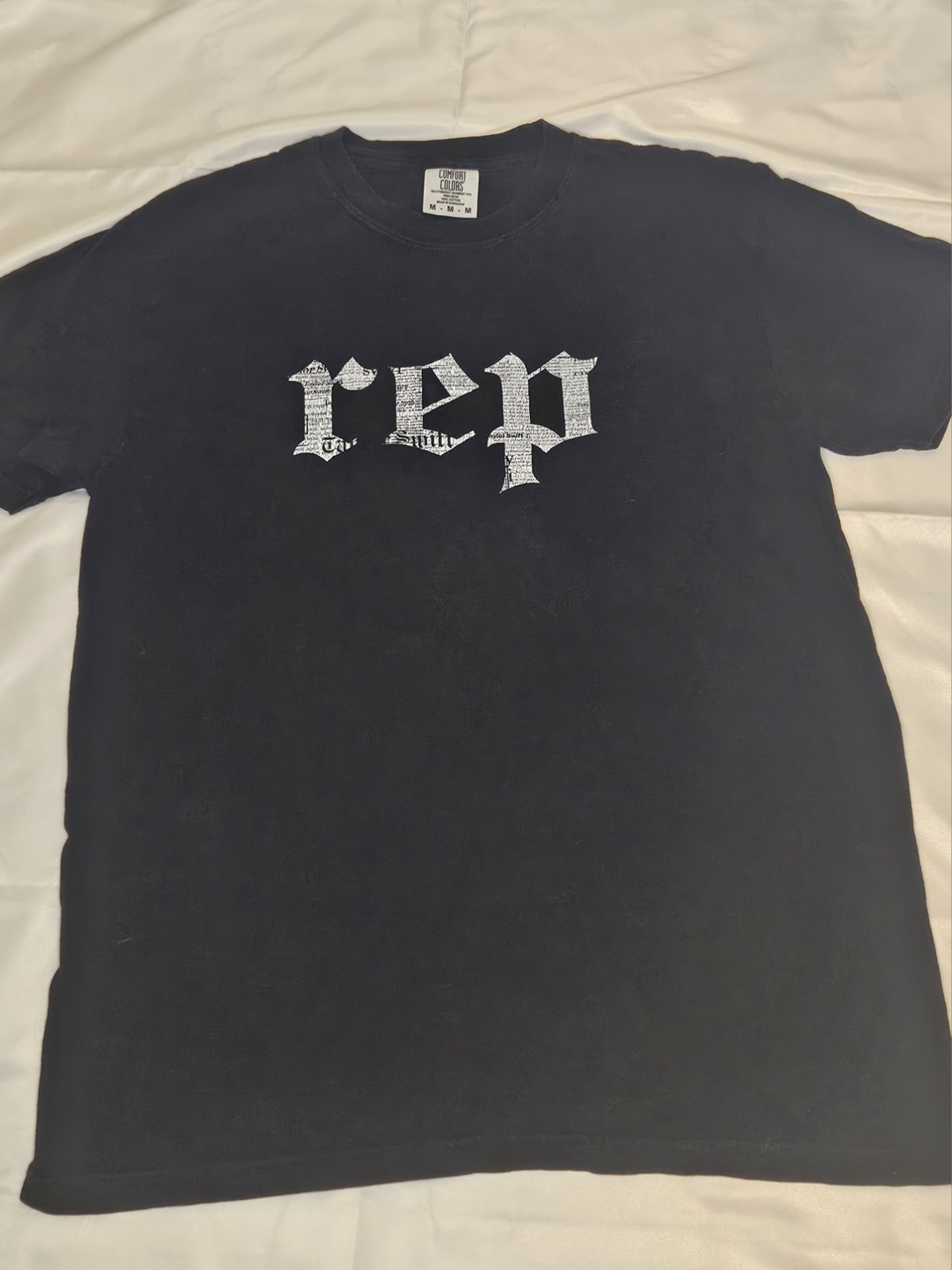 Comfort Colors Heavyweight Garment Dyed Black Taylor Swift Graphic Tee Women’s M