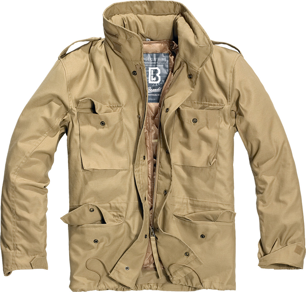Brandit M65 Jacket – Beige – Classic Military Field Jacket with Removable liner