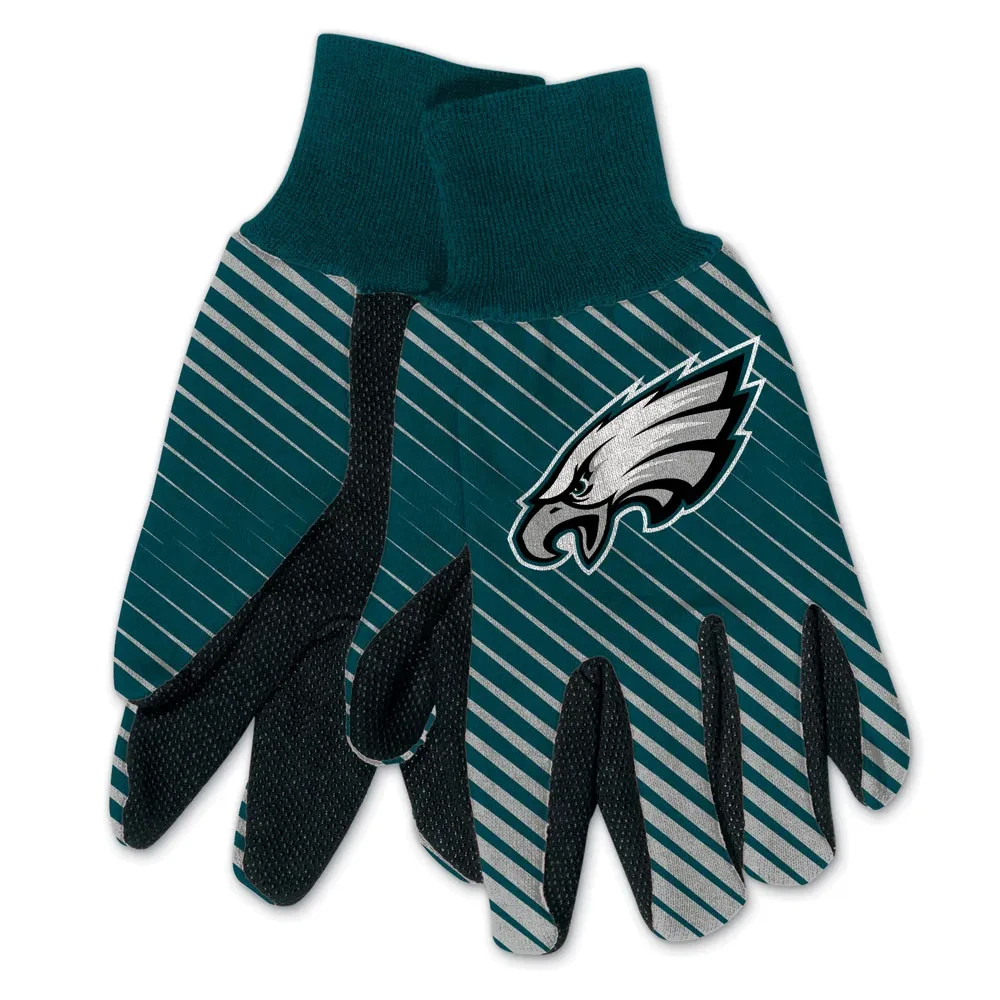 Philadelphia Eagles Adult Two Tone Sport Utility Work Grip Gloves FREE SHIPPING