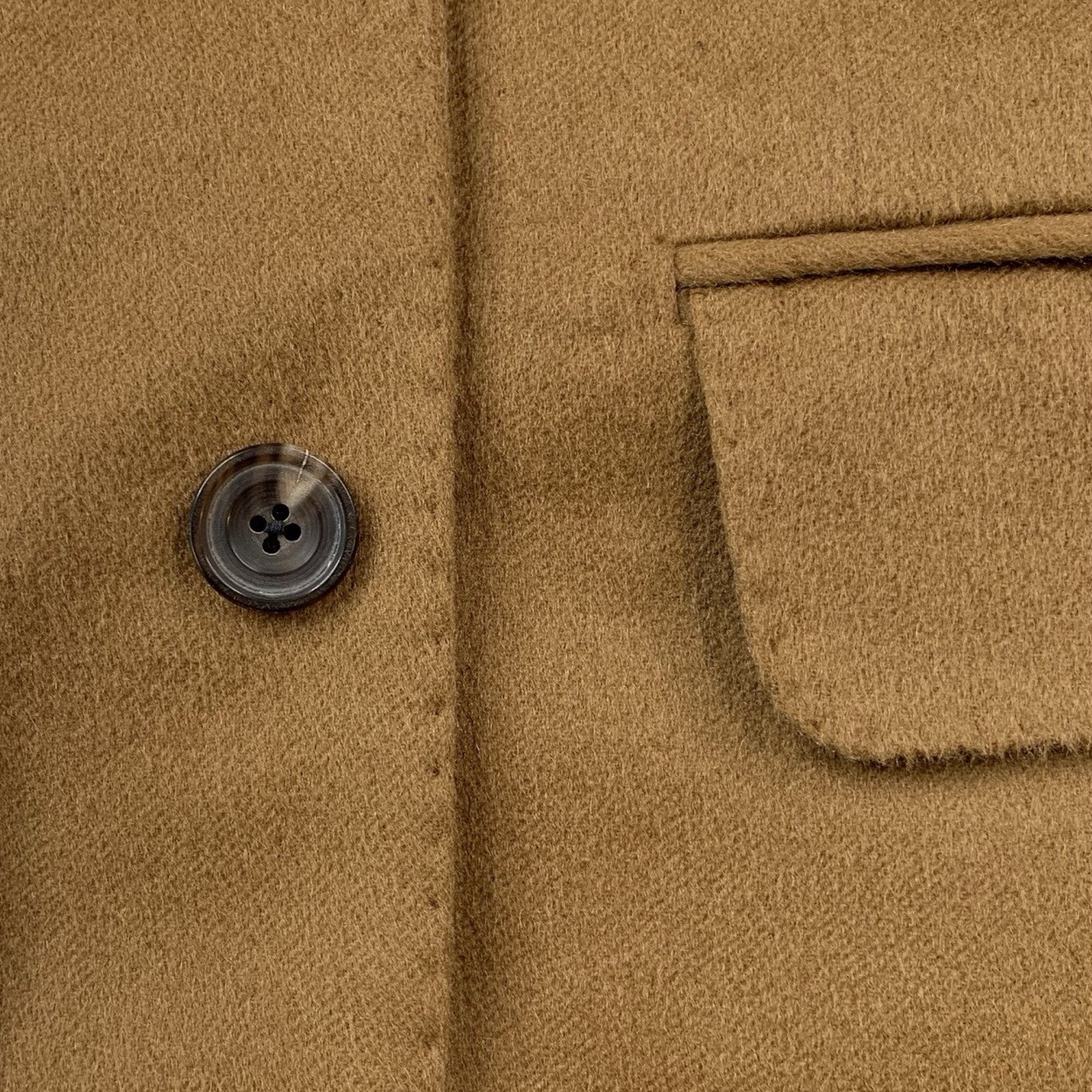 Bespoke 46 S Stephen Kempson 100 % Cashmere Solid Harvest Brown Made England