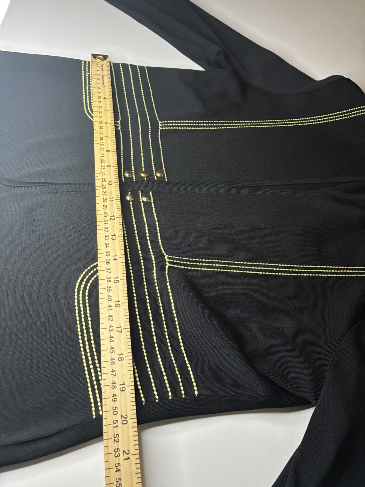 Ming Wang Black Knit Cardigan Blazer Women’s Size L Career