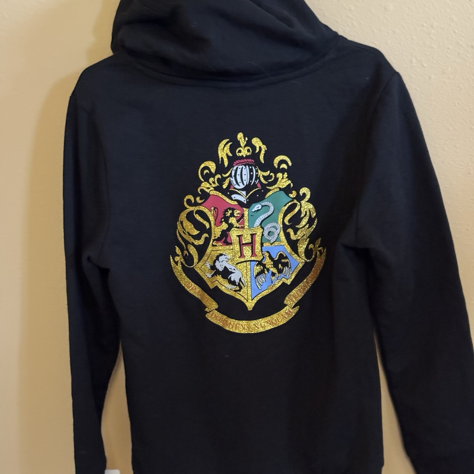 Harry Potter Hermione Gryffindor Hoodie Girls S 6/6X Black Pullover NWT
