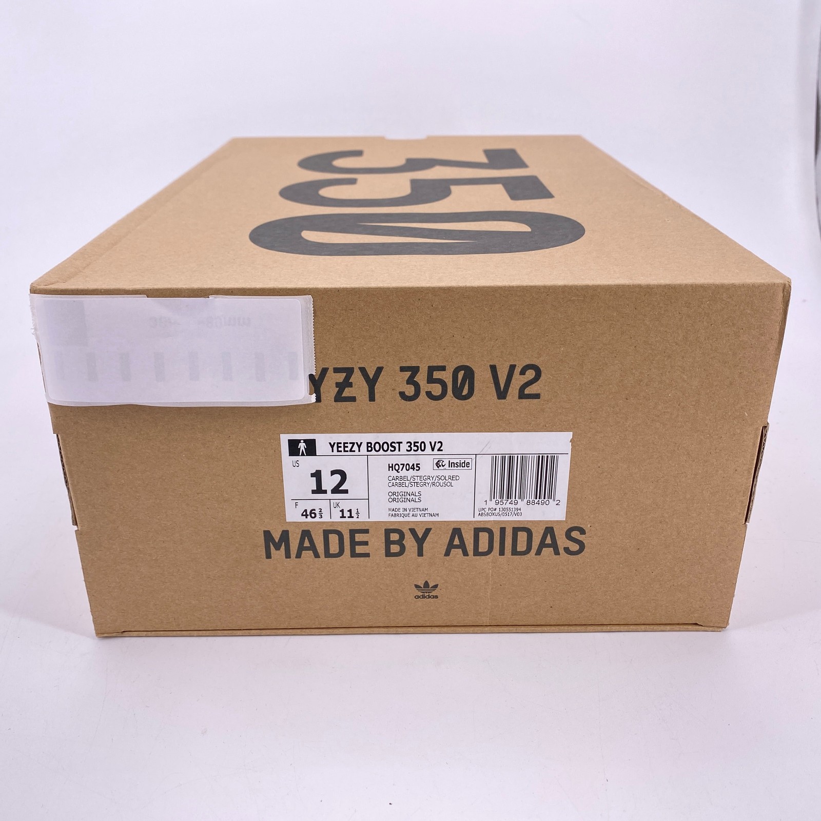Adidas Boost 350 V2 “CARBON BELUGA” 2024 – Size 12 – hq7045 (682-509)