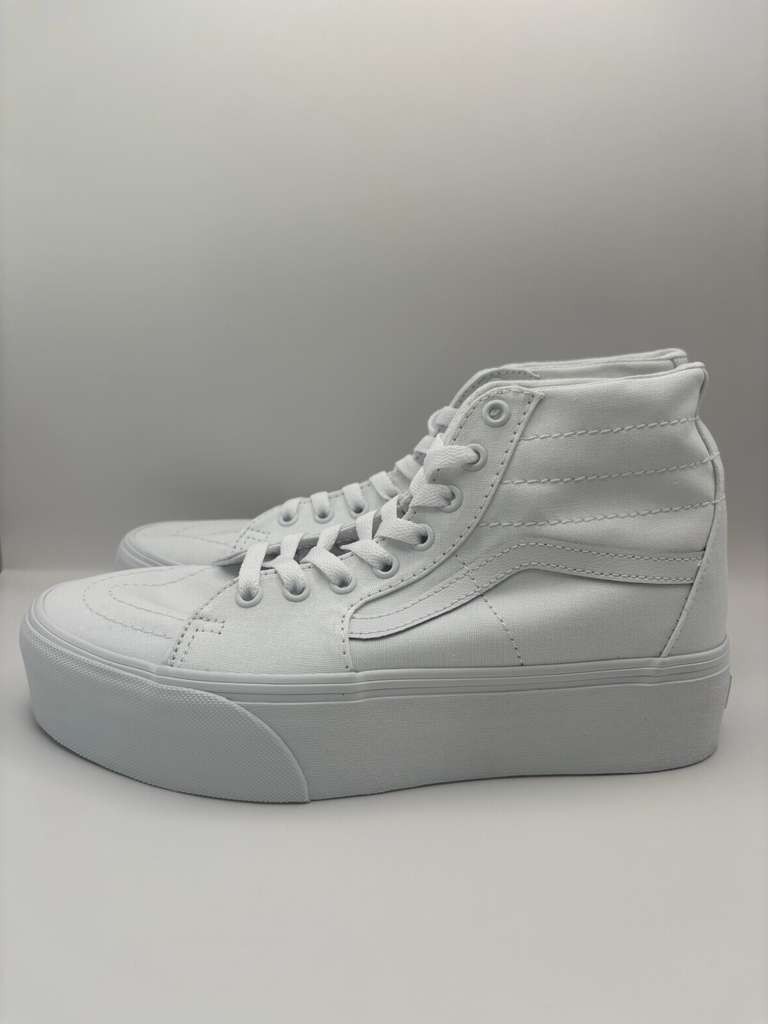 Vans Unisex Sk8-Hi Tapered Stackform Shoes, True White