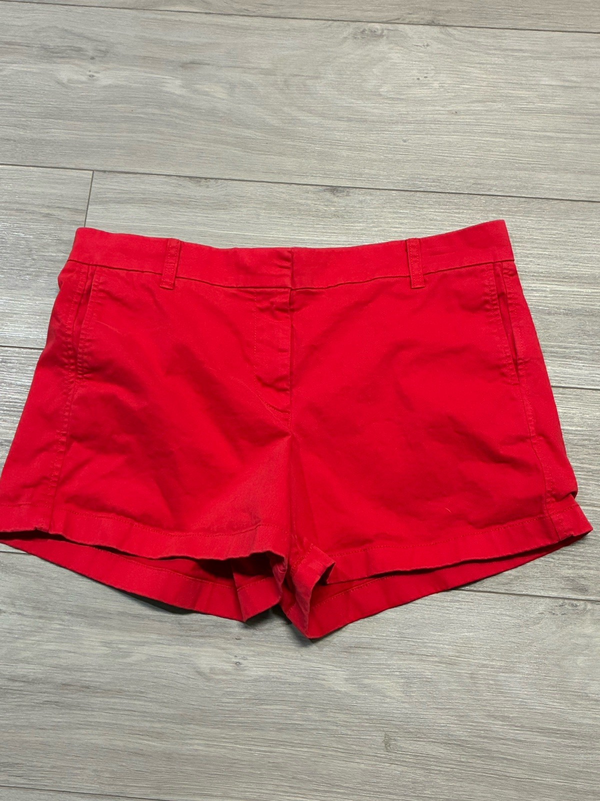 J Crew Shorts Womans Size 12 Red 4.3” Inseam