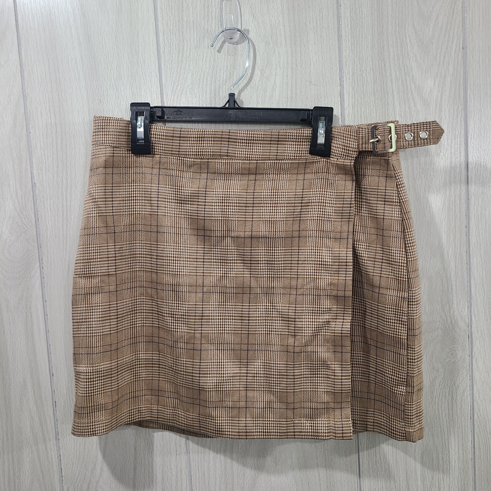 Hesperus Plaid Wrap Mini Skirt Y2K Size L Goth Grunge Skater 60s 70s Retro Class