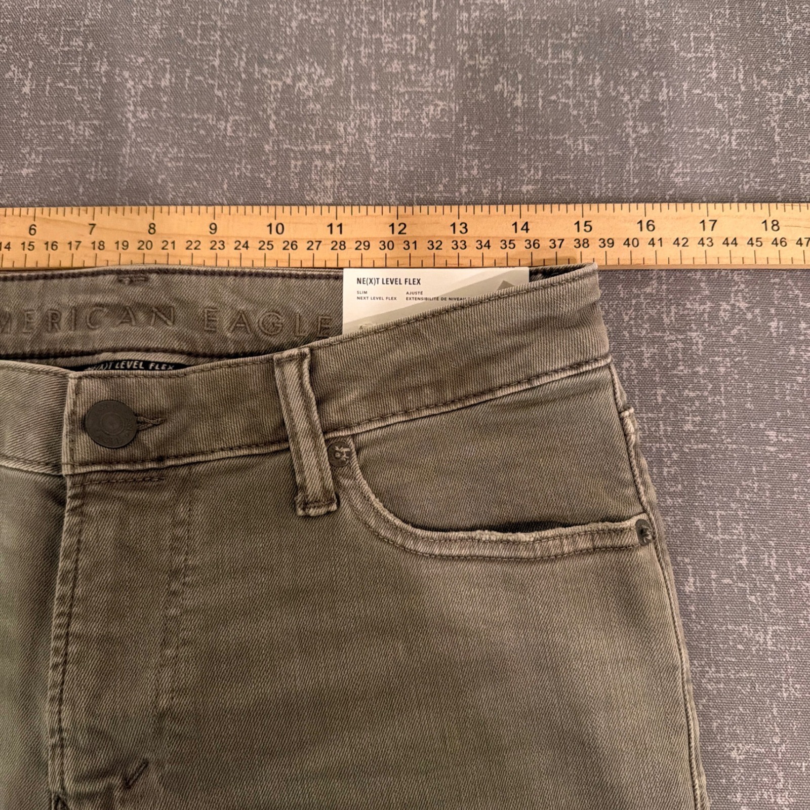 American Eagle Next Level Flex Slim Fit Jeans Mens 29×34 Gray Denim NWT Pants