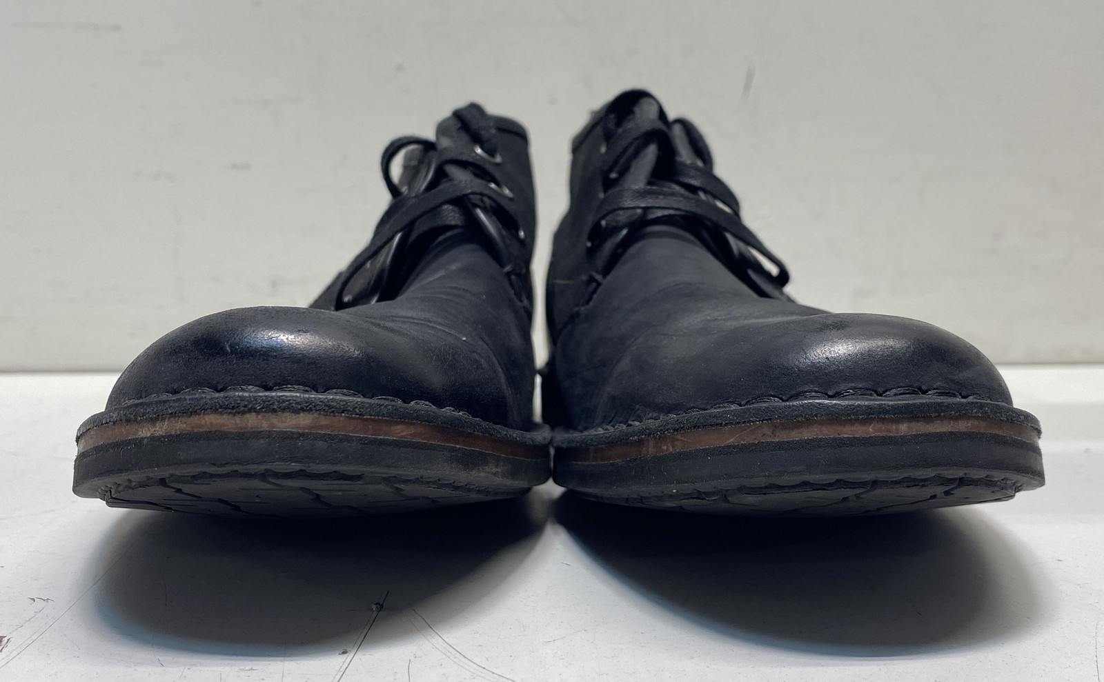 John Varvatos Black Leather Canvas Chukka Boots Men’s Size 8.5 F1785R1B