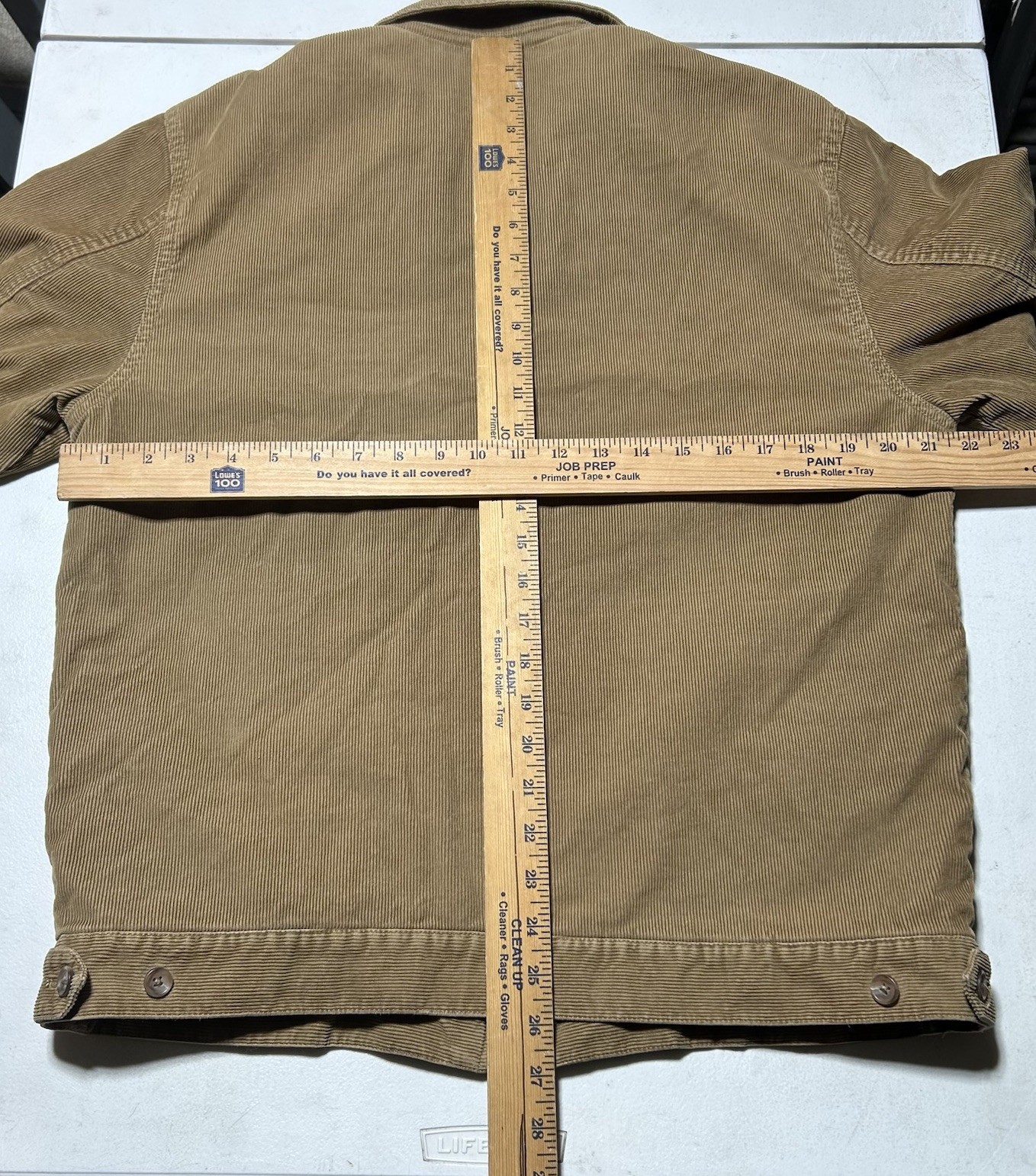 Vintage Y2K J Crew Corduroy Men Medium Jacket Bomber Workwear Lined Brown