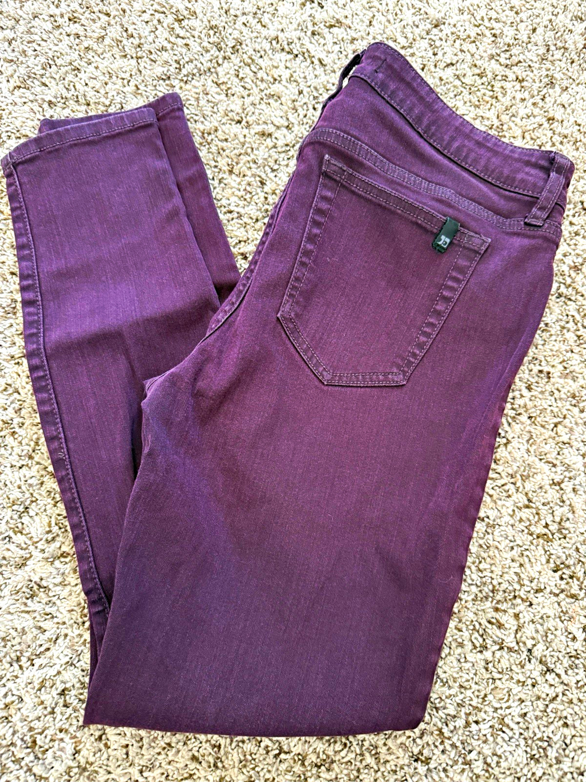 Joe’s Jeans Women’s Skinny mid rise Purple Solid Denim Jeans