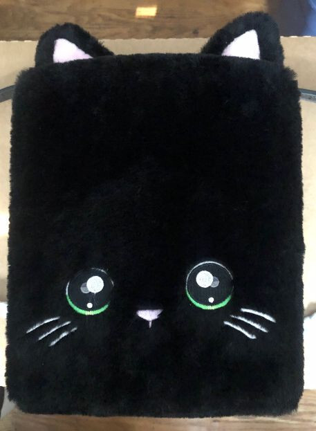 Na Na Na Surprise Doll Fuzzy Kitty Cat Black Backpack Case-No Dolls-Case Only