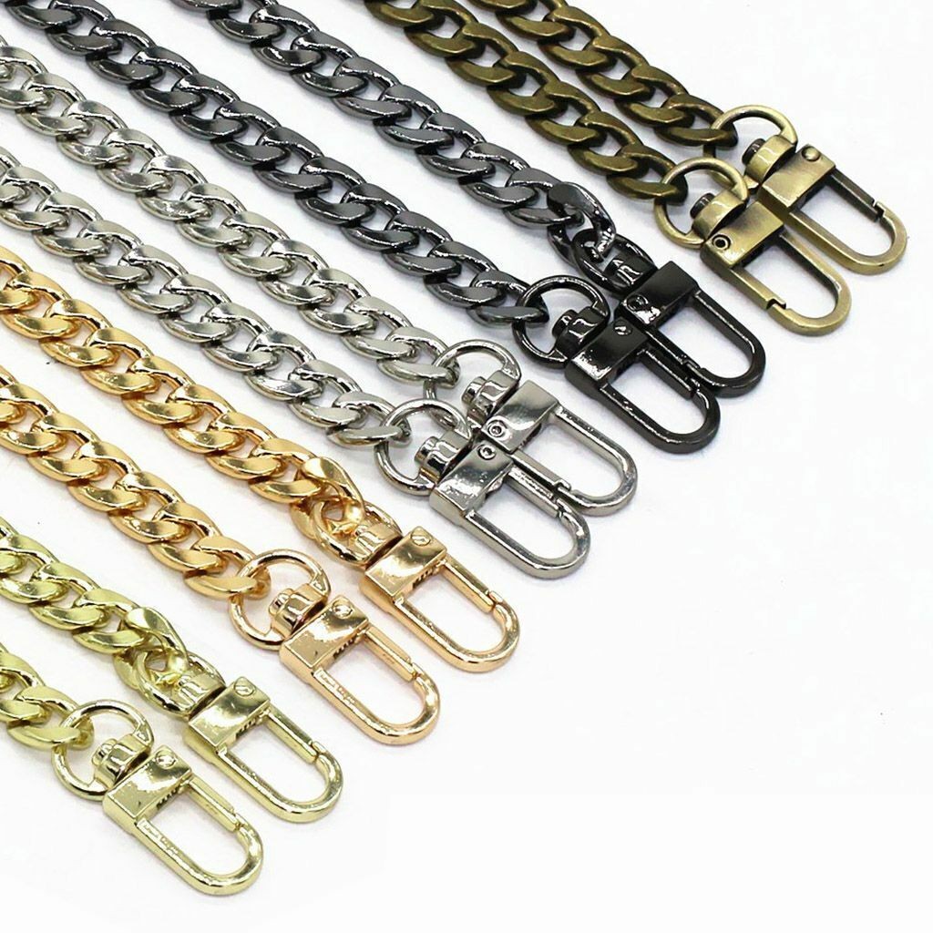 47″ Long Replacement Metal Flat Purse Chain Strap Shoulder Crossbody Bag Handbag