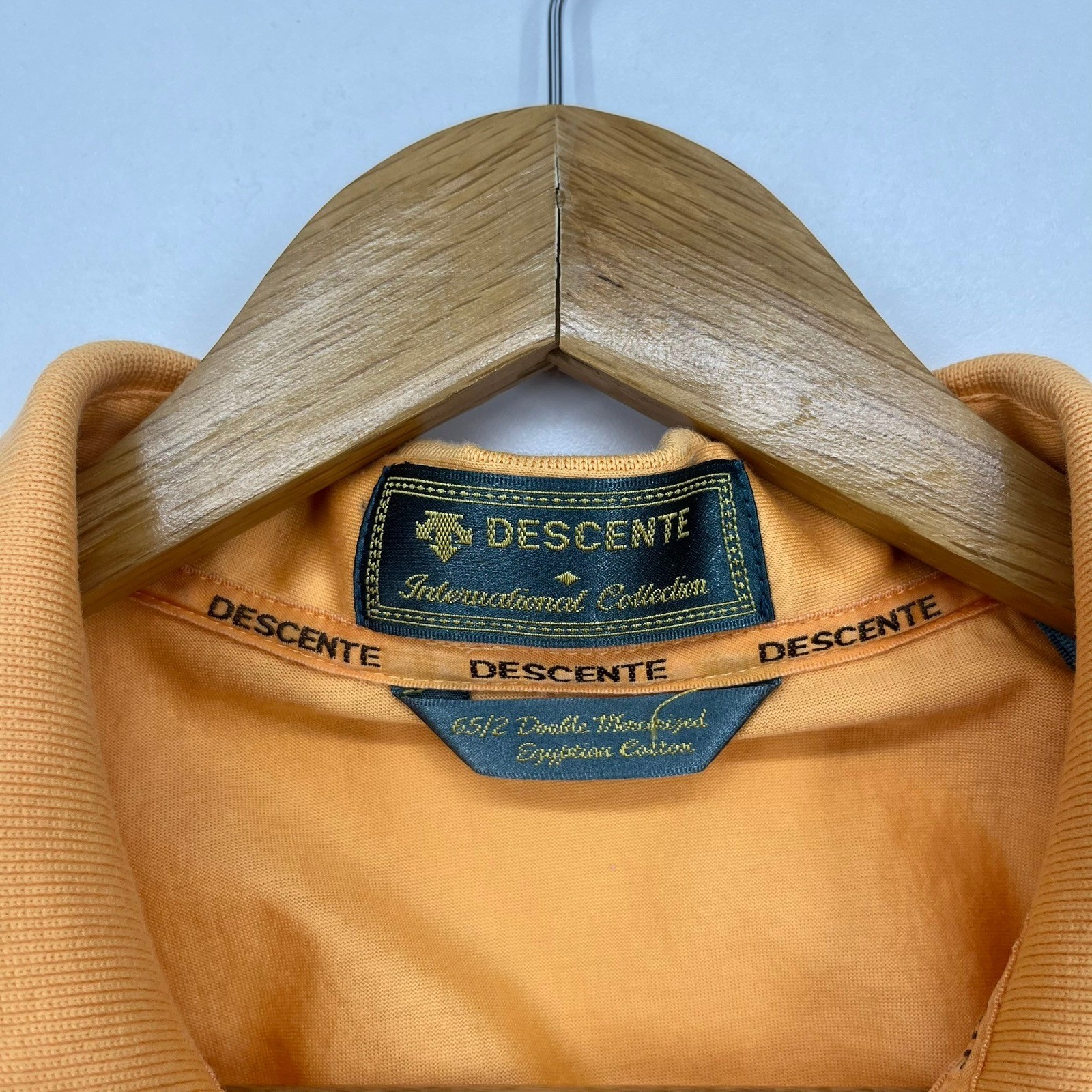 Descente International Collection Mens XXL Orange Kapalua Egyptian Cotton Polo
