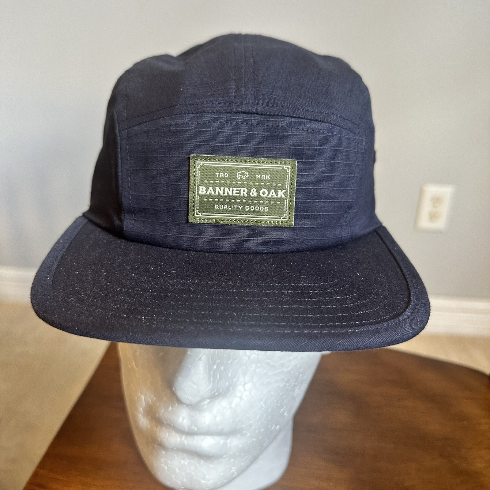 Banner & Oak Trailhead Navy Solid Back Tuck Closure Hat Cap One Size Fits Most