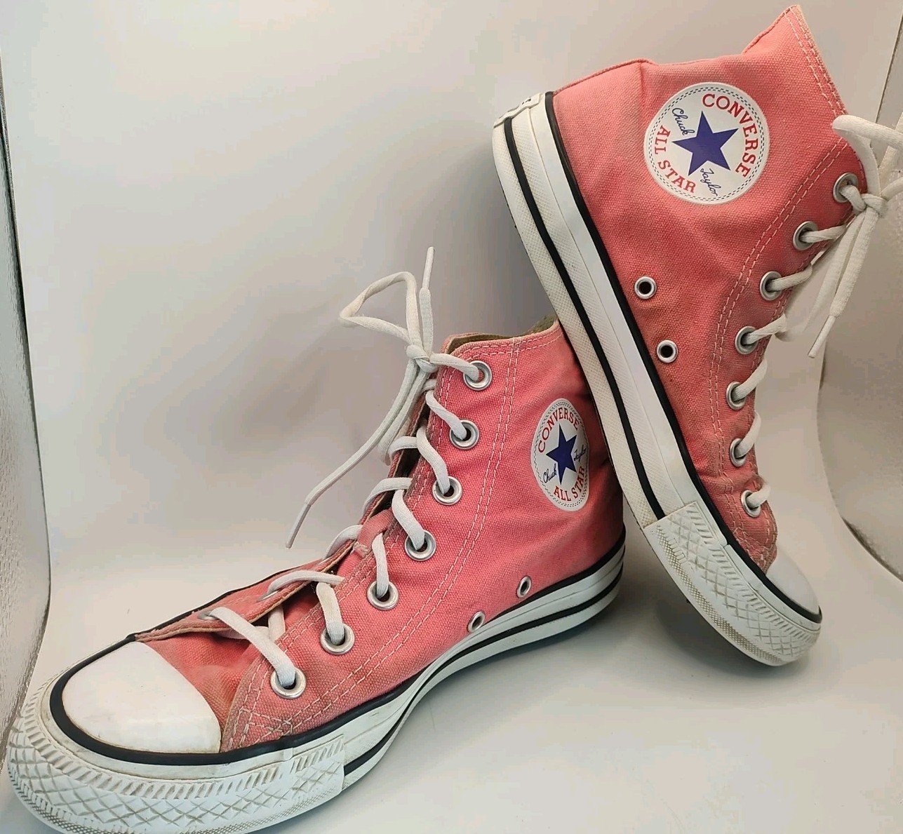 Converse Chuck Taylor All Star High Top Pink Lace Up Canvas Shoes Men 5 Women 7