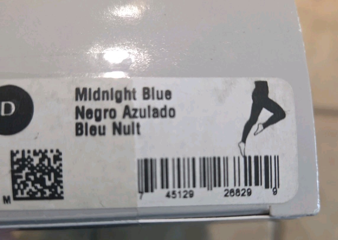 sigvaris soft leggings footless D 15-20 mmHg 170LD99 Compression Blue Large