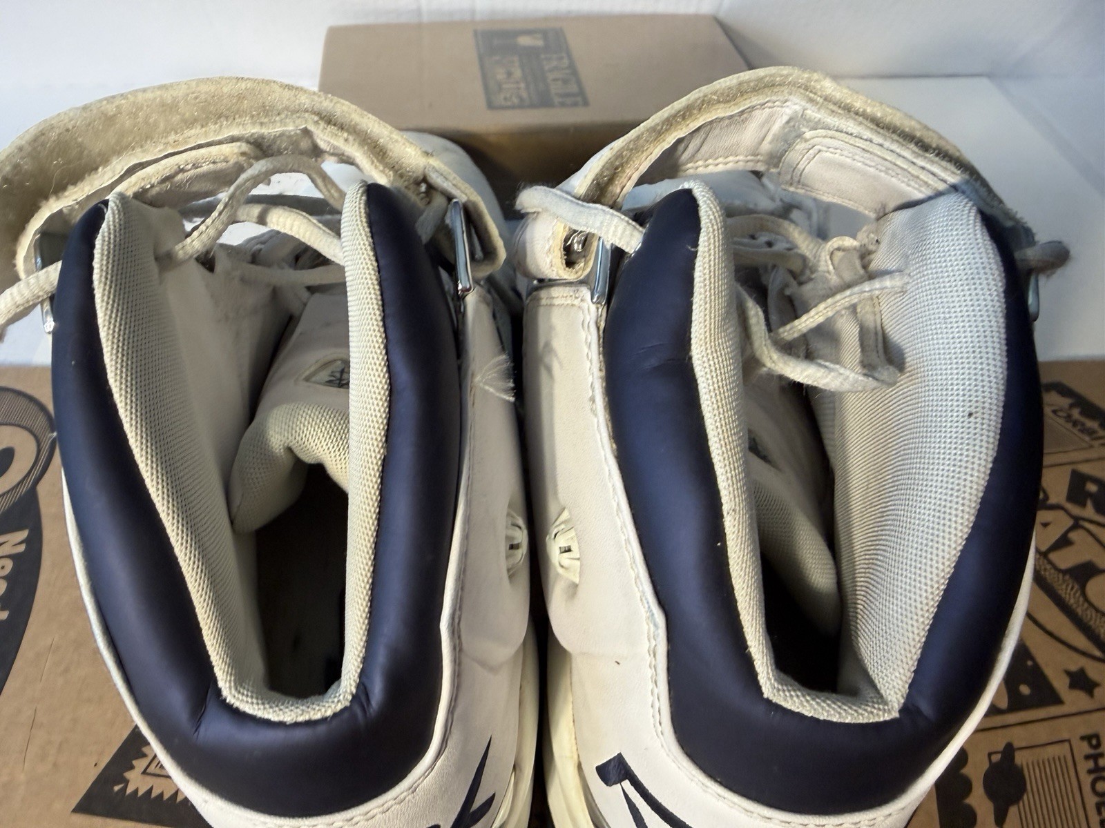 vintage pair of Reebok ATR The Pump basketball shoes,