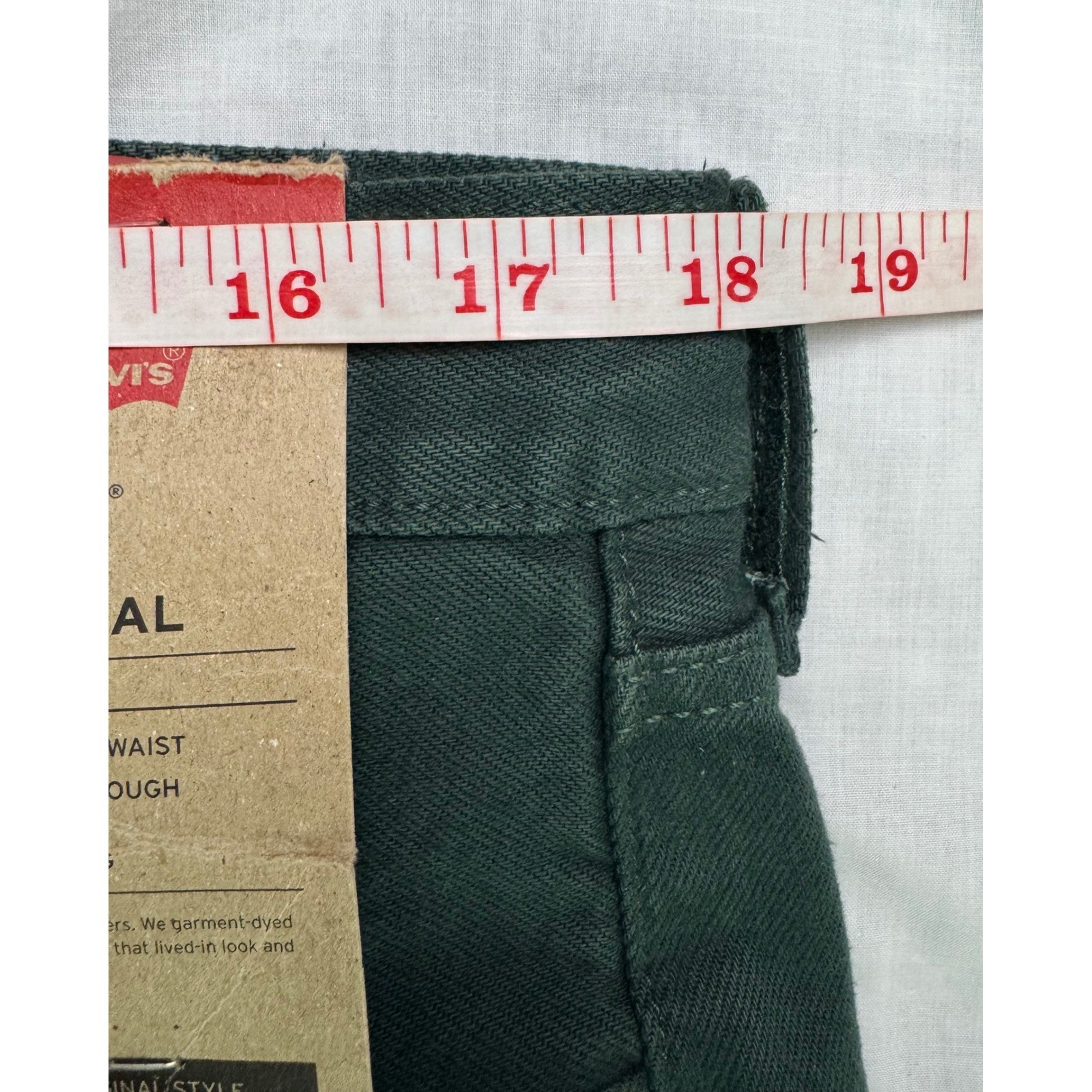 Levis 501 Original Mens Straight Leg Jeans Green denim button fly 36×32