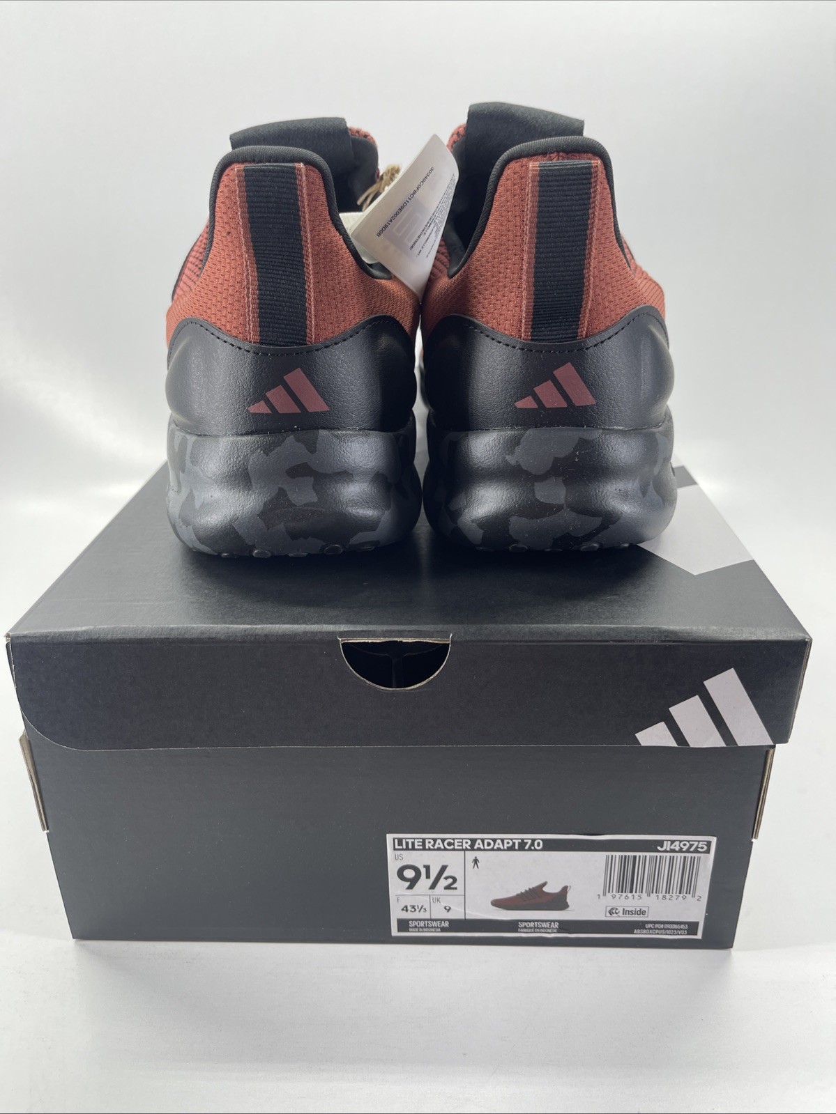 Adidas Lite Racer Adapt 7.0 Cloud Foam Mens Size 9.5 Red