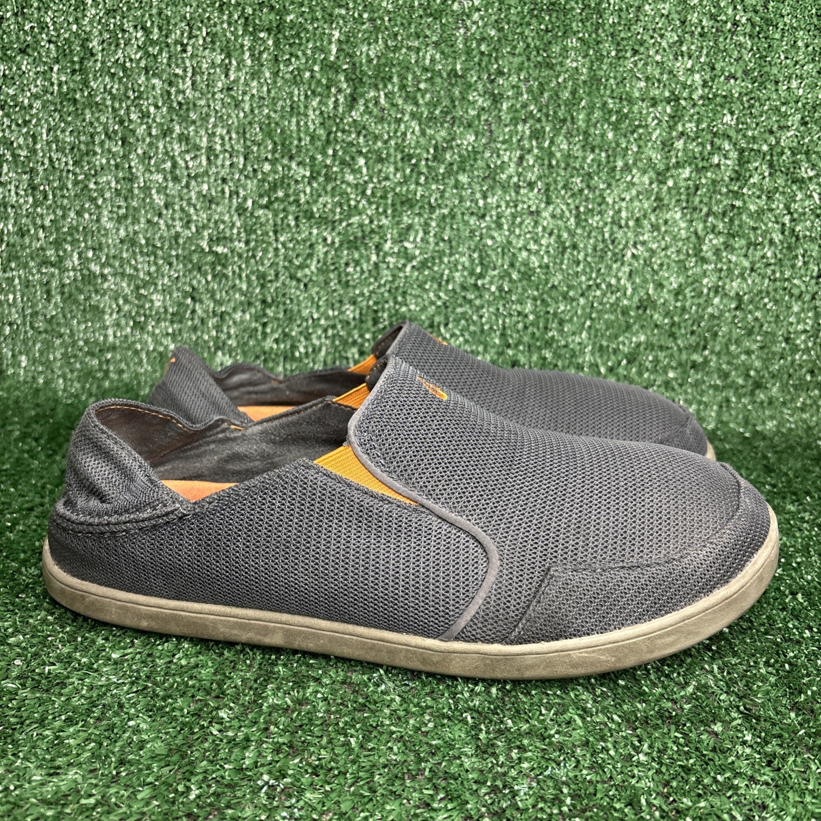 Olukai Men’s Nohea Mesh Slip On Sneakers Gray Loafers Men’s 12