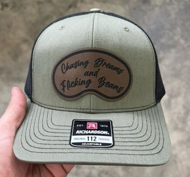 Chasing Dreams And Flicking Beans Hat Richardson 112 Loden Green With Black Mesh