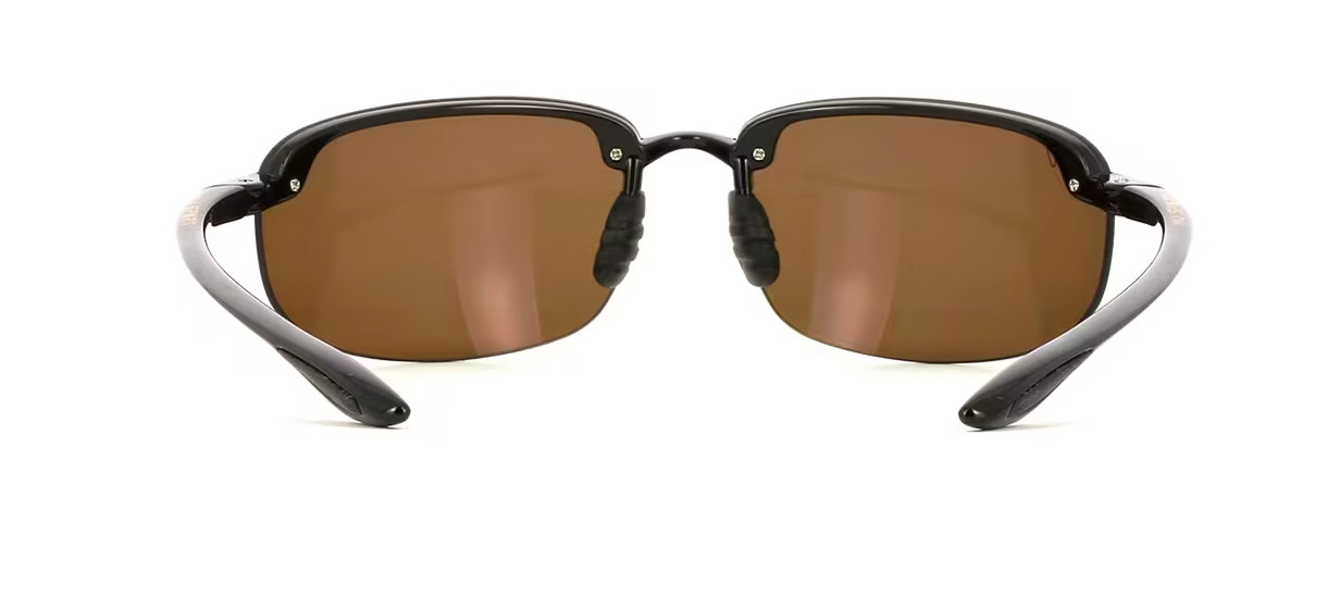 Maui Jim Ho’okipa Gloss Black Tortoise / HCL Bronze Polarized Lens H407-02 NEW