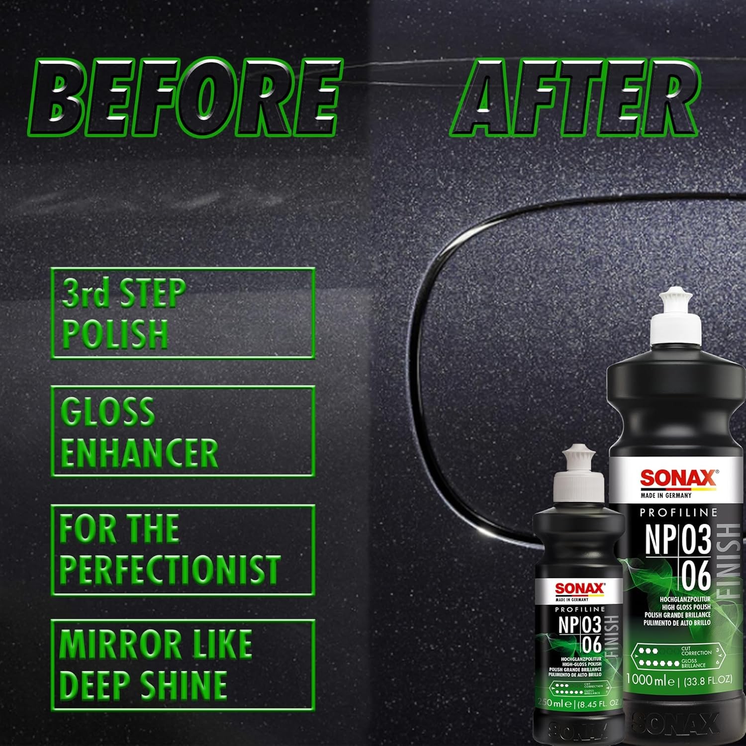 SONAX Profiline Nano Polish 3/6 | Medium-Cut Polish with Ultra-Fine Finish | Rem