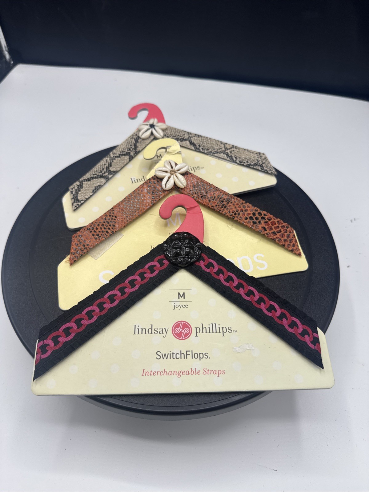 Lindsay Phillips SwitchFlops InterChangeable Straps Lot of 3 Sz M